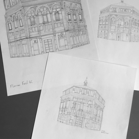 Zeichnungen Gebäude